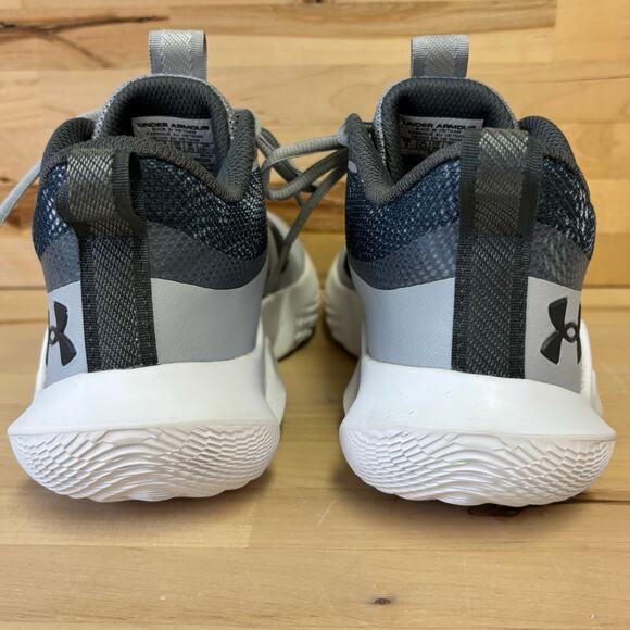 UnderArmour FLOW Breakthru Mod Gray White Basketball Shoes W8 - Picture 4 of 9